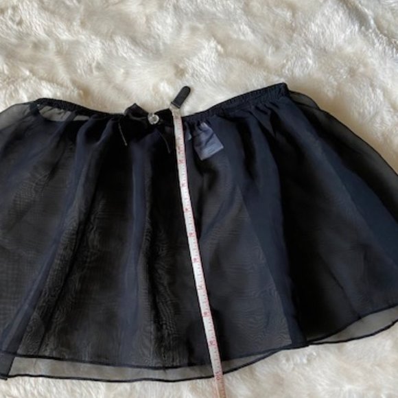 Jacques Moret Sheer Black Ballet Dance Skirt Tutu Girls Size L - Picture 6 of 7